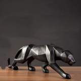 Decoração de Mesa de Resina Escultura Leopardo