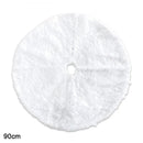 Saia para árvore de Natal Redonda Plush Neve Branca - Loja Sem Barreiras