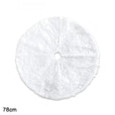 Saia para árvore de Natal Redonda Plush Neve Branca - Loja Sem Barreiras