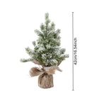 Árvore de Natal de Mesa Artificial com Neve e Luz