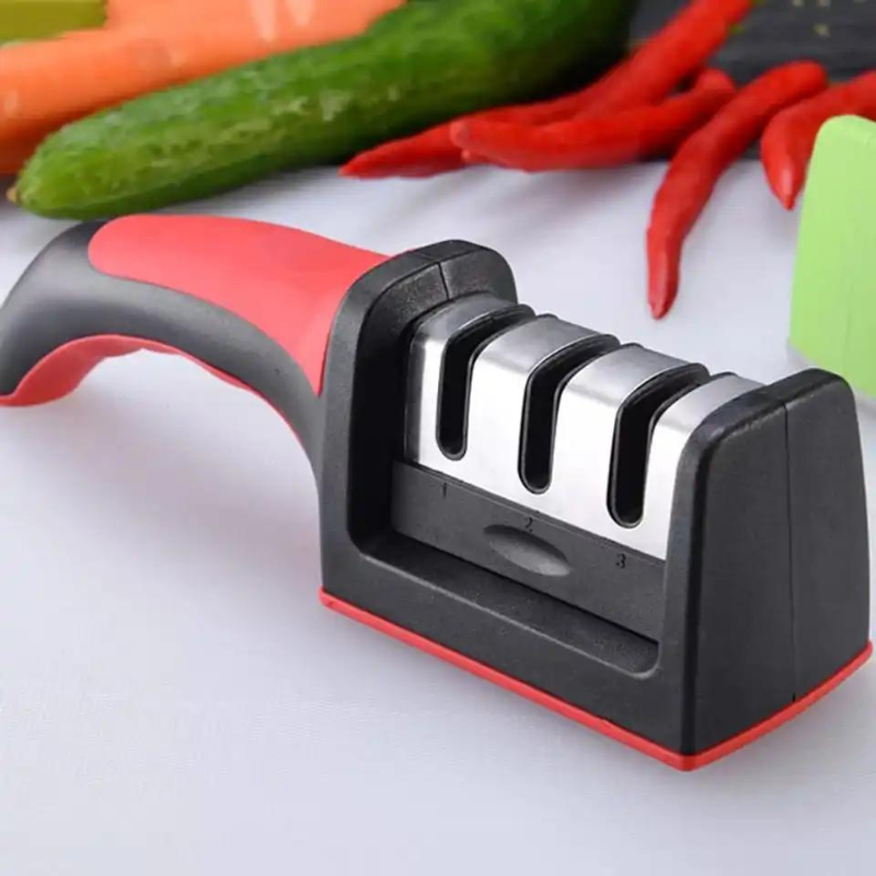 Afiador de Facas e Tesouras 3 em 1 - Loja Sem Barreiras