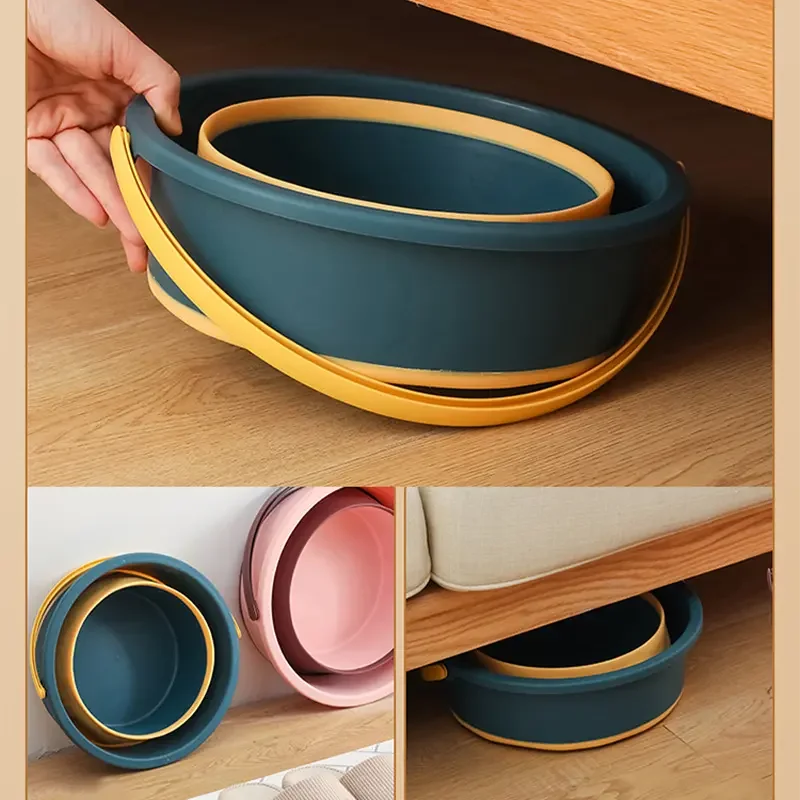 Balde Retrátil com Alça Balde Dobrável 10L/17L - Loja Sem Barreiras