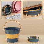 Balde Retrátil com Alça Balde Dobrável 10L/17L - Loja Sem Barreiras