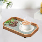 Bandeja de Vidro Organizadora com Base Floral - Loja Sem Barreiras