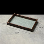 Bandeja de Vidro Organizadora com Base Floral - Loja Sem Barreiras