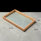 Bandeja de Vidro Organizadora com Base Floral - Loja Sem Barreiras