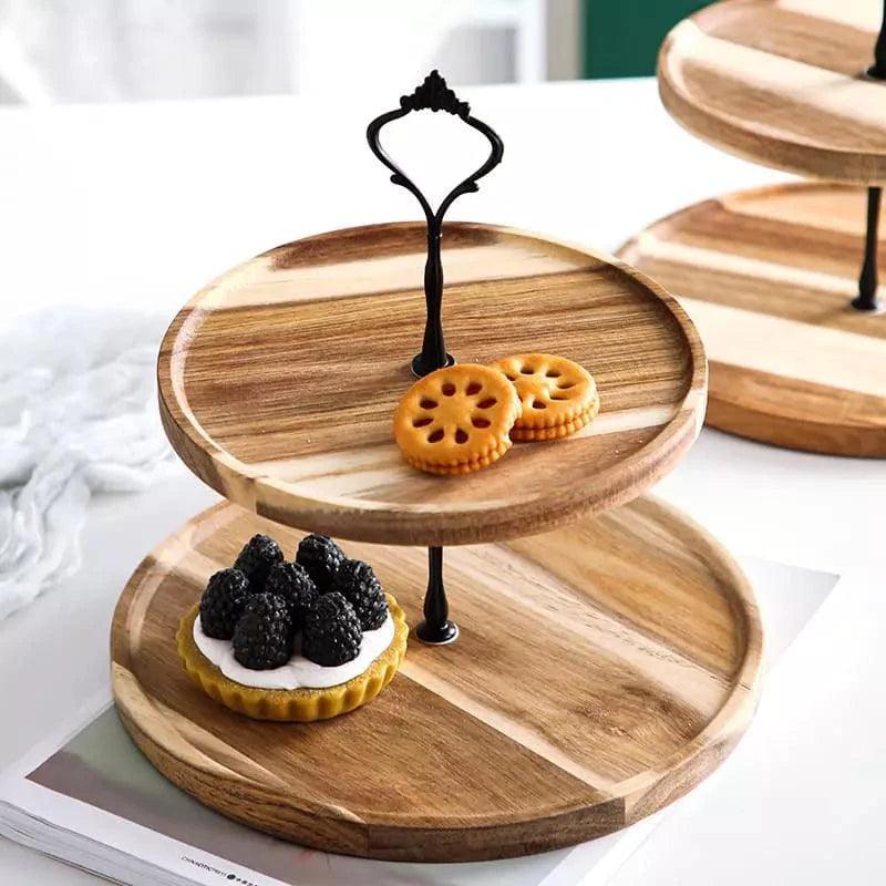 Bandeja para Doces de Madeira Suporte para Doces - Loja Sem Barreiras