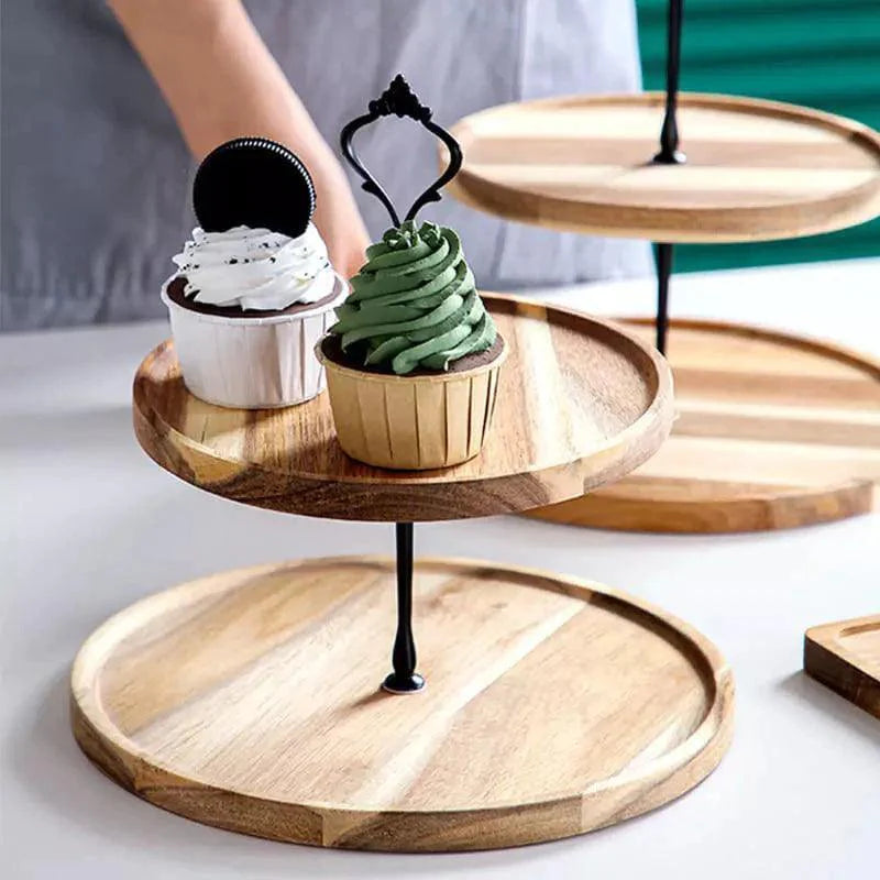 Bandeja para Doces de Madeira Suporte para Doces - Loja Sem Barreiras