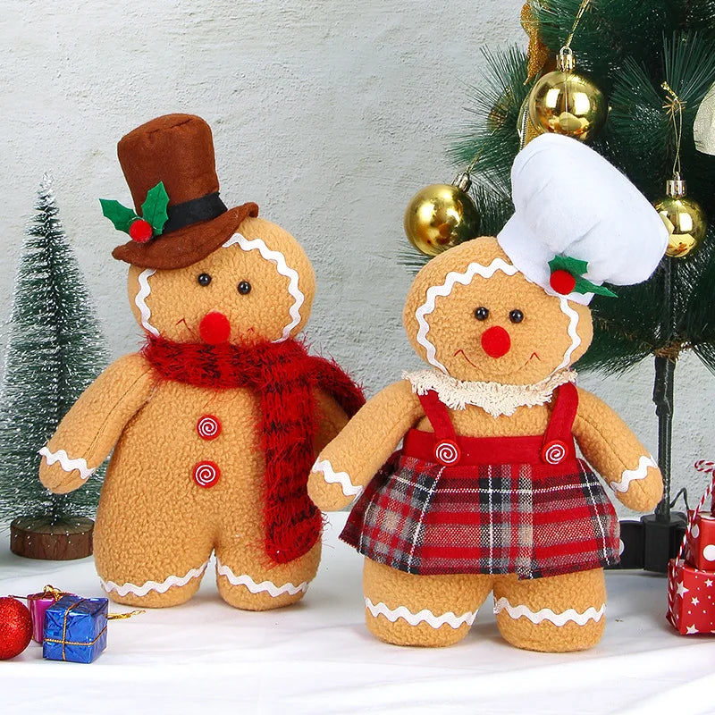 Boneco de Pelúcia Biscoito Natalino Decoração de Natal - Loja Sem Barreiras