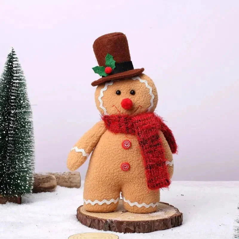 Boneco de Pelúcia Biscoito Natalino Decoração de Natal - Loja Sem Barreiras
