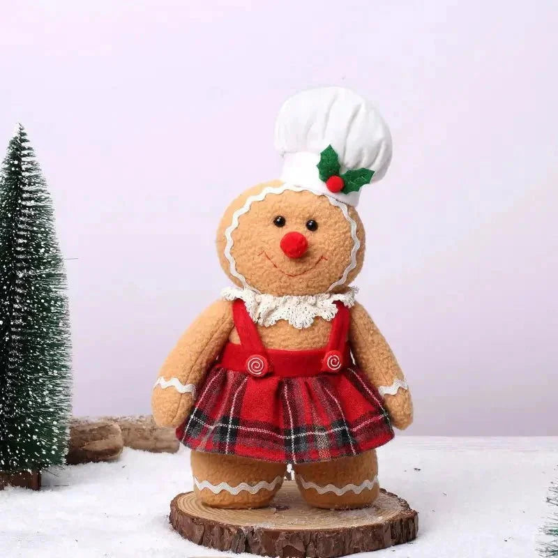 Boneco de Pelúcia Biscoito Natalino Decoração de Natal – Sem Barreiras