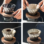 Bule de Café Vidro Borossilicato Coador de Café Hario V60 - Loja Sem Barreiras