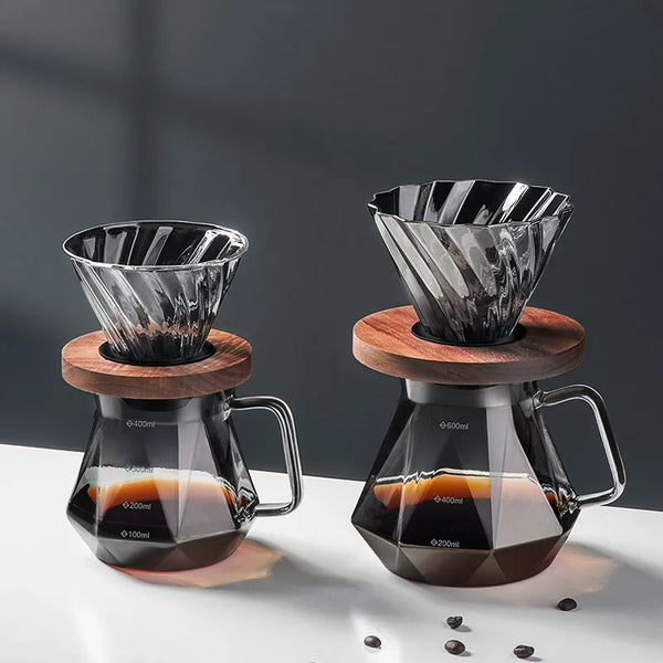 Bule de Café Vidro Borossilicato Coador de Café Hario V60 - Loja Sem Barreiras