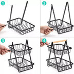 Cesta de Fruta 2 Andares Fruteira de Mesa - Loja Sem Barreiras