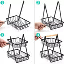 Cesta de Fruta 2 Andares Fruteira de Mesa - Loja Sem Barreiras