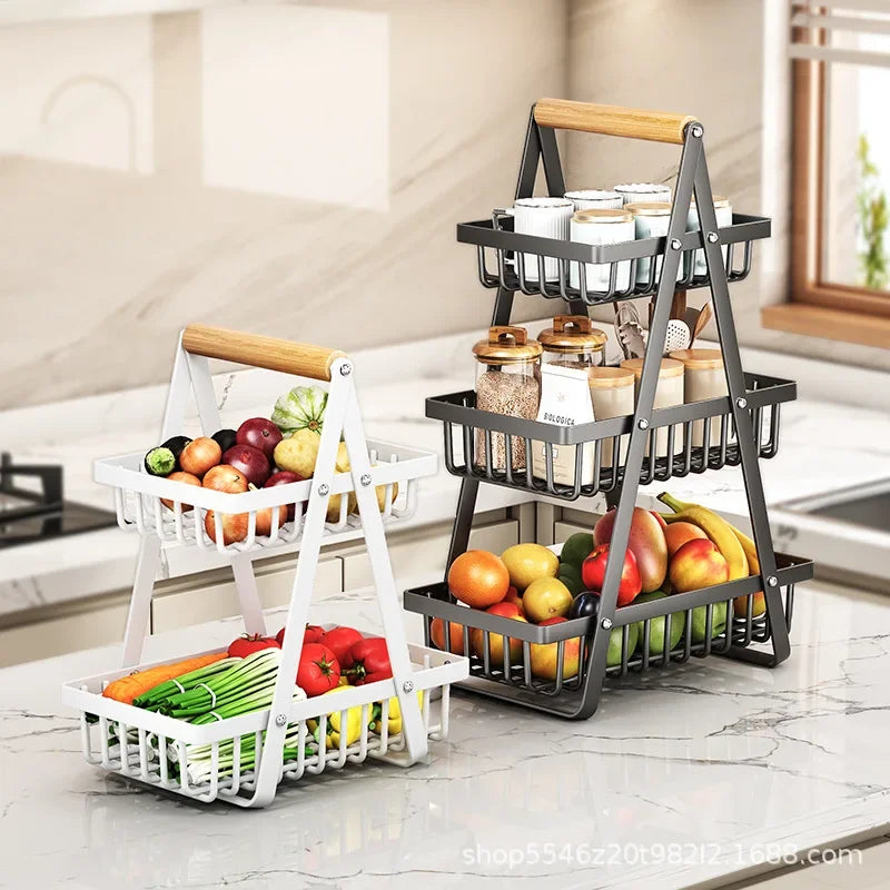 Cesta de Fruta 2 Andares Fruteira de Mesa - Loja Sem Barreiras