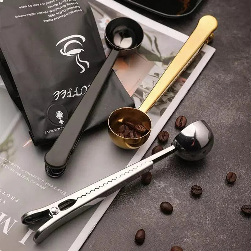 Colher para Café com Presilha Inox Prendedor de Embalagem - Loja Sem Barreiras