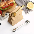 Colher para Café com Presilha Inox Prendedor de Embalagem - Loja Sem Barreiras