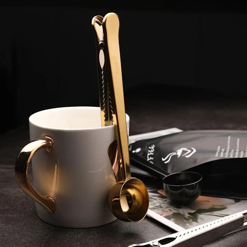 Colher para Café com Presilha Inox Prendedor de Embalagem - Loja Sem Barreiras