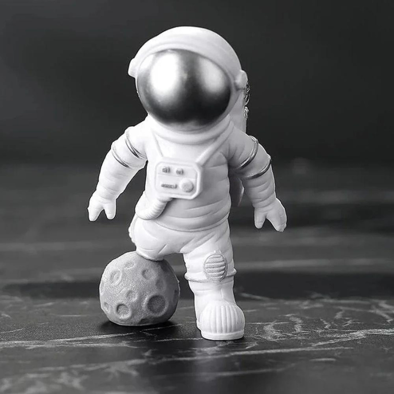 Conjunto de 4 Esculturas Decorativas de Astronauta - Loja Sem Barreiras