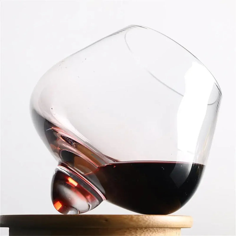 Copo de Whisky Cristal Barriga Rotativo - Loja Sem Barreiras