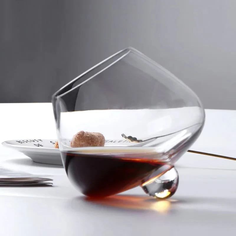 Copo de Whisky Cristal Barriga Rotativo - Loja Sem Barreiras