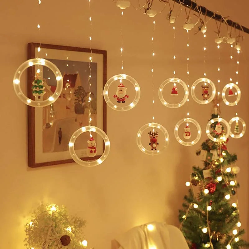 Cortina de Luzes Led 10 Peças Decoração Natalina - Loja Sem Barreiras