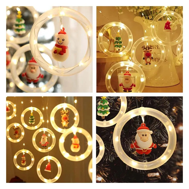 Cortina de Luzes Led 10 Peças Decoração Natalina - Loja Sem Barreiras