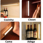 Luminária LED Multifuncional Ultra fino sem fio com Carregamento USB - Loja Sem Barreiras