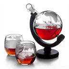 Decanter Whisky Globo Conjunto Recipiente de Vidro - Loja Sem Barreiras