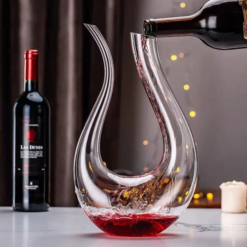 Decanter de Vinho Recipiente de Vidro Cisne Decantador - Loja Sem Barreiras