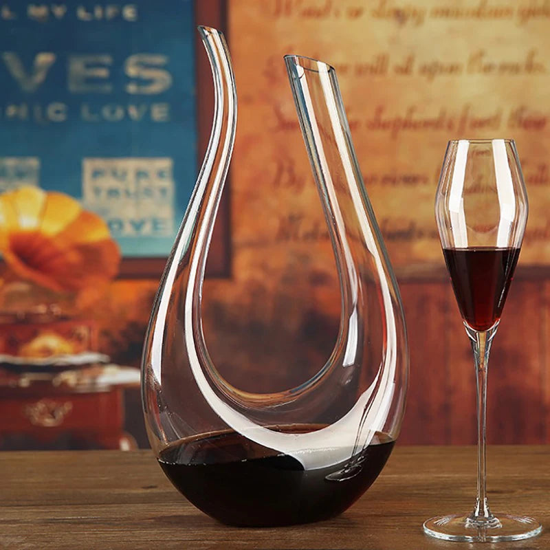 Decanter de Vinho Recipiente de Vidro Cisne Decantador - Loja Sem Barreiras