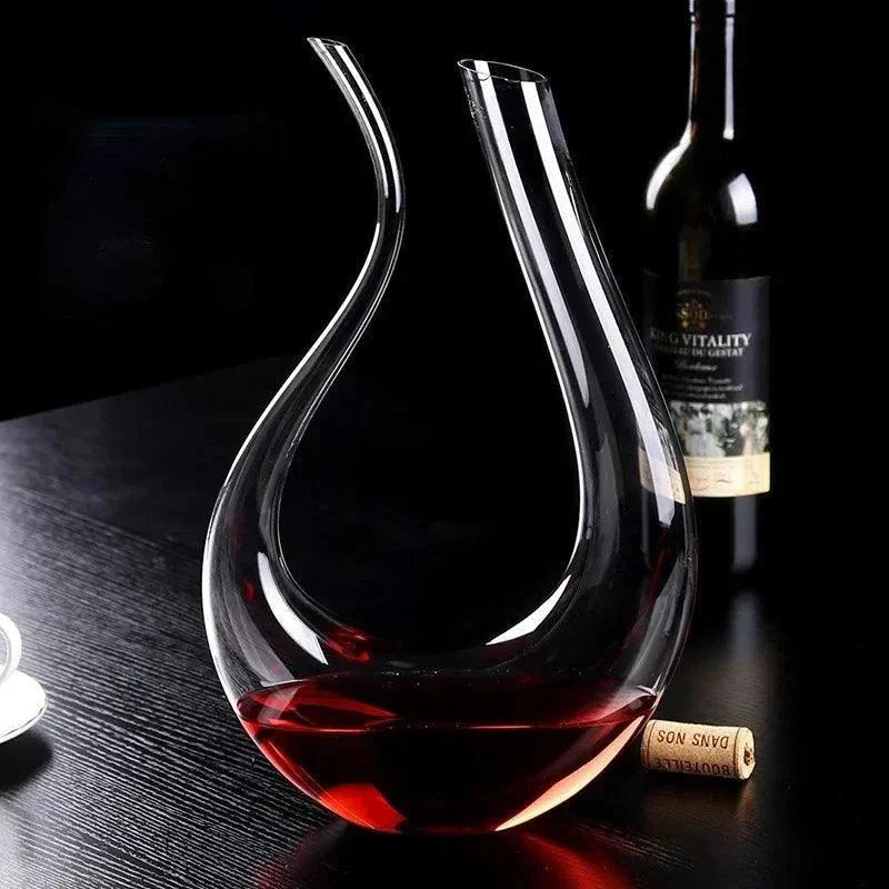 Decanter de Vinho Recipiente de Vidro Cisne Decantador - Loja Sem Barreiras