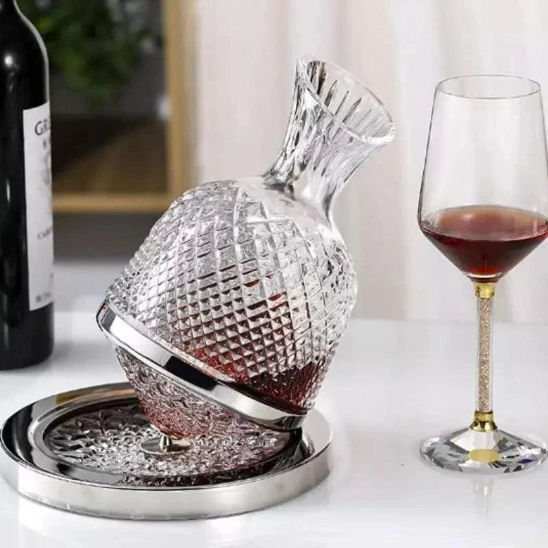 Decanter de Vinho Recipiente de Vidro Cristal Decantador - Loja Sem Barreiras