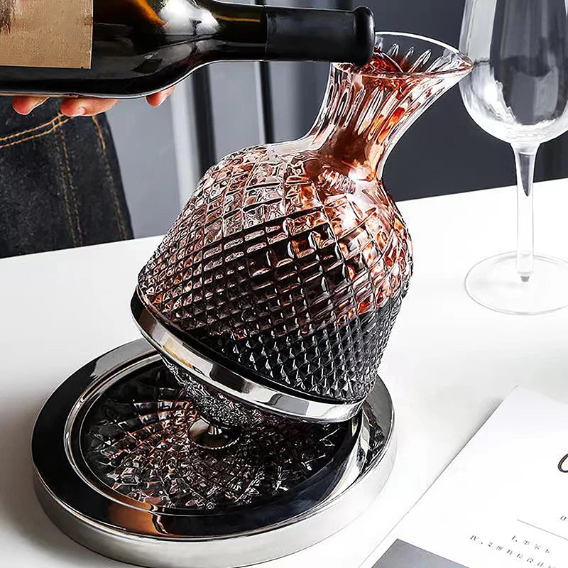 Decanter de Vinho Recipiente de Vidro Cristal Decantador - Loja Sem Barreiras