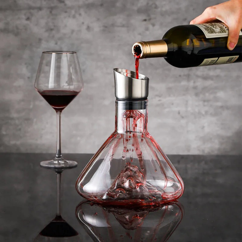 Decanter de Vinho Vidro Iceberg Aerador - Loja Sem Barreiras