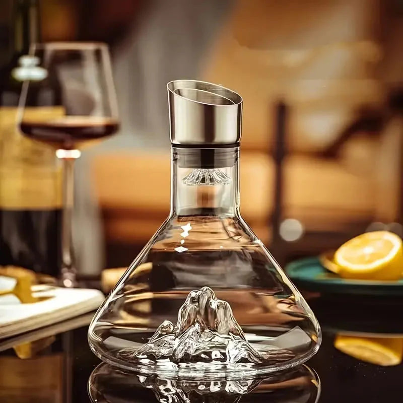 Decanter de Vinho Vidro Iceberg Aerador - Loja Sem Barreiras