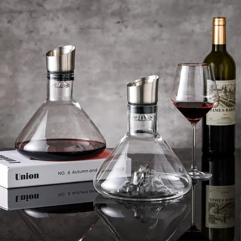 Decanter de Vinho Vidro Iceberg Aerador - Loja Sem Barreiras