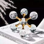 Decoração de Mesa de Cristal Moderna Ornamento Molécula - Loja Sem Barreiras