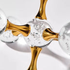 Decoração de Mesa de Cristal Moderna Ornamento Molécula - Loja Sem Barreiras