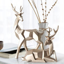 Decoração de Mesa de Resina Estátua Cervo 2 Peças - Loja Sem Barreiras