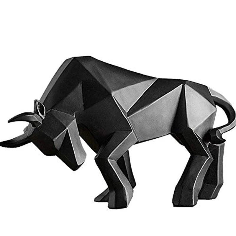 Decoração de Mesa de Resina Estátua Touro - Loja Sem Barreiras