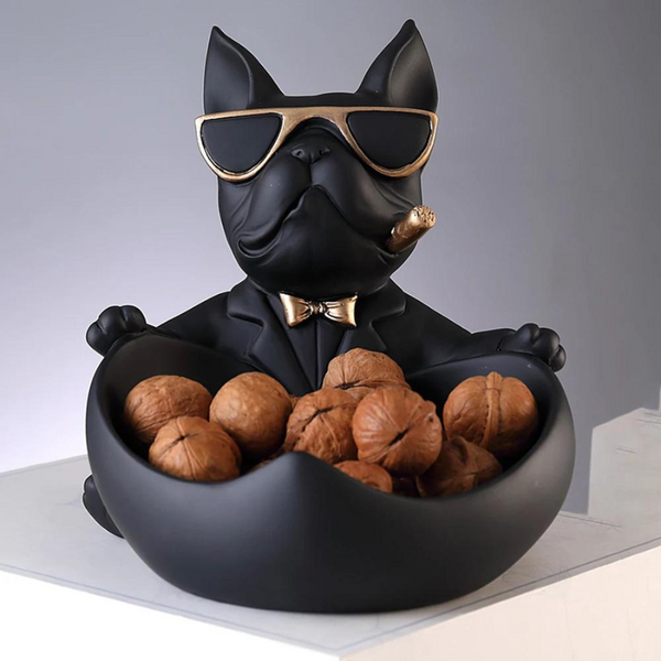 Escultura Decorativa Bulldog Francês - Loja Sem Barreiras