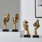 Estátua Decorativa de Resina Abstrata Nórdica - Loja Sem Barreiras