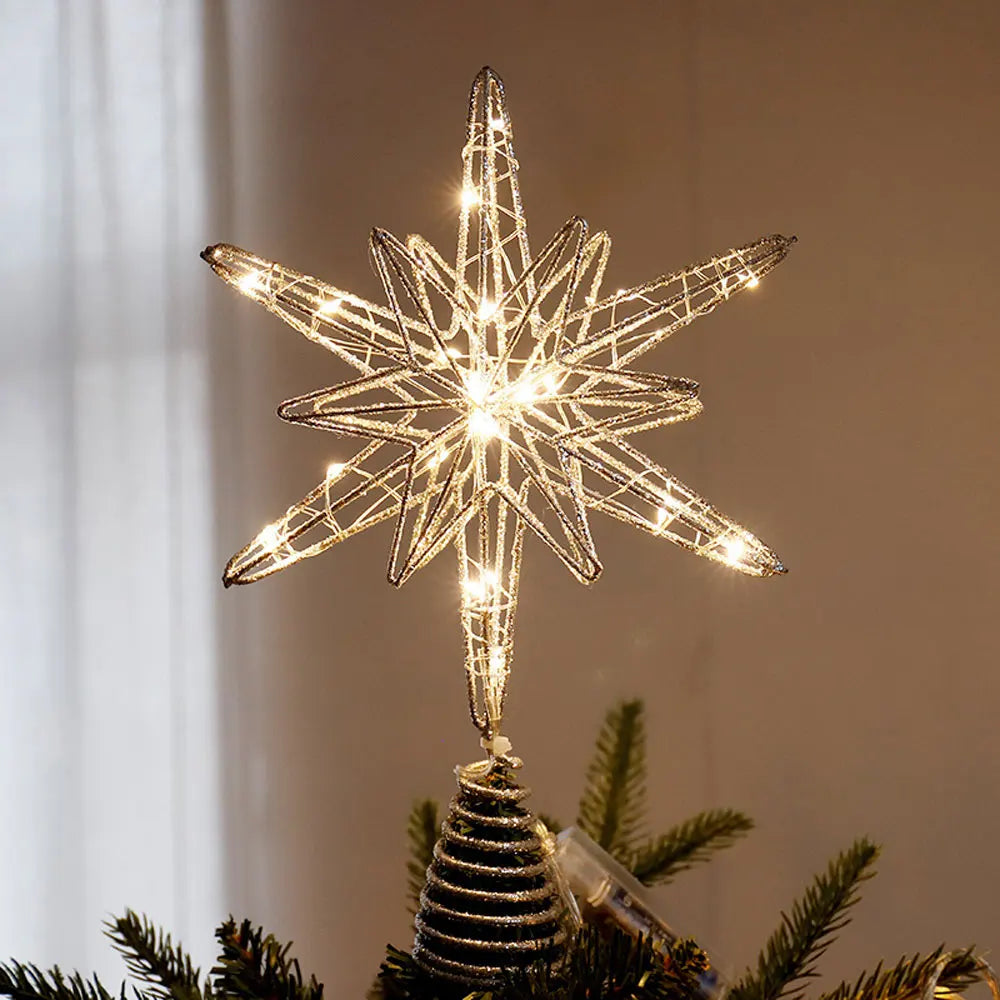 Estrela LED Para Árvore de Natal Decoração de Natal - Loja Sem Barreiras