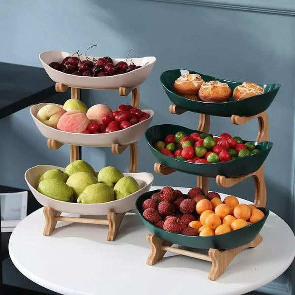 Fruteira de Mesa Cesta de Fruta Bambu - Loja Sem Barreiras