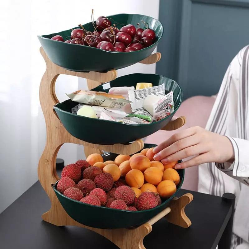 Fruteira de Mesa Cesta de Fruta Bambu - Loja Sem Barreiras