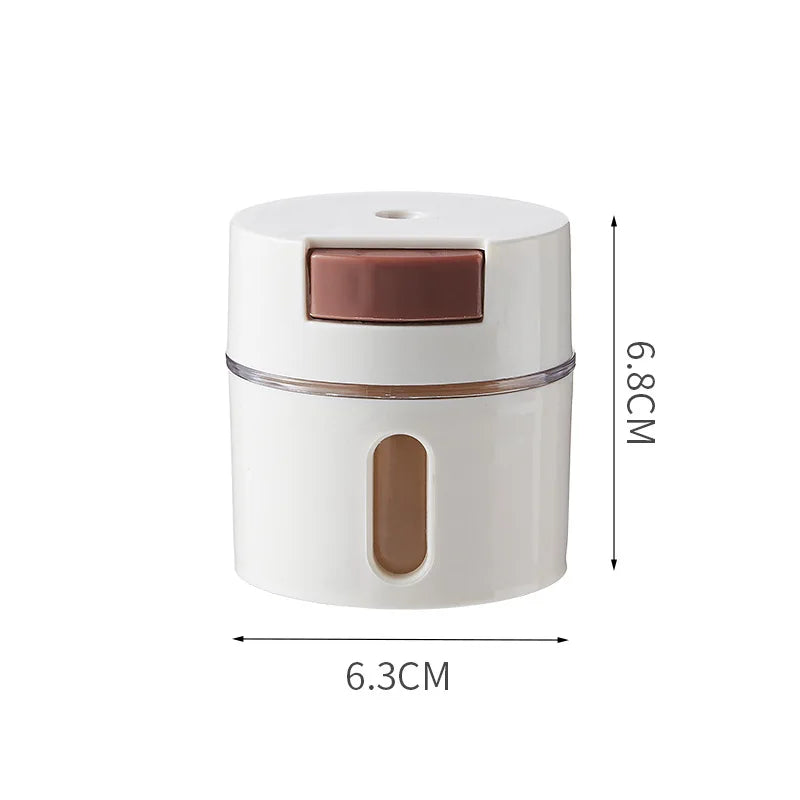 Kit 6 Porta Temperos e Condimentos de Parede Magnético com Dosador - Loja Sem Barreiras