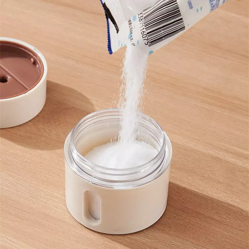 Kit 6 Porta Temperos e Condimentos de Parede Magnético com Dosador - Loja Sem Barreiras