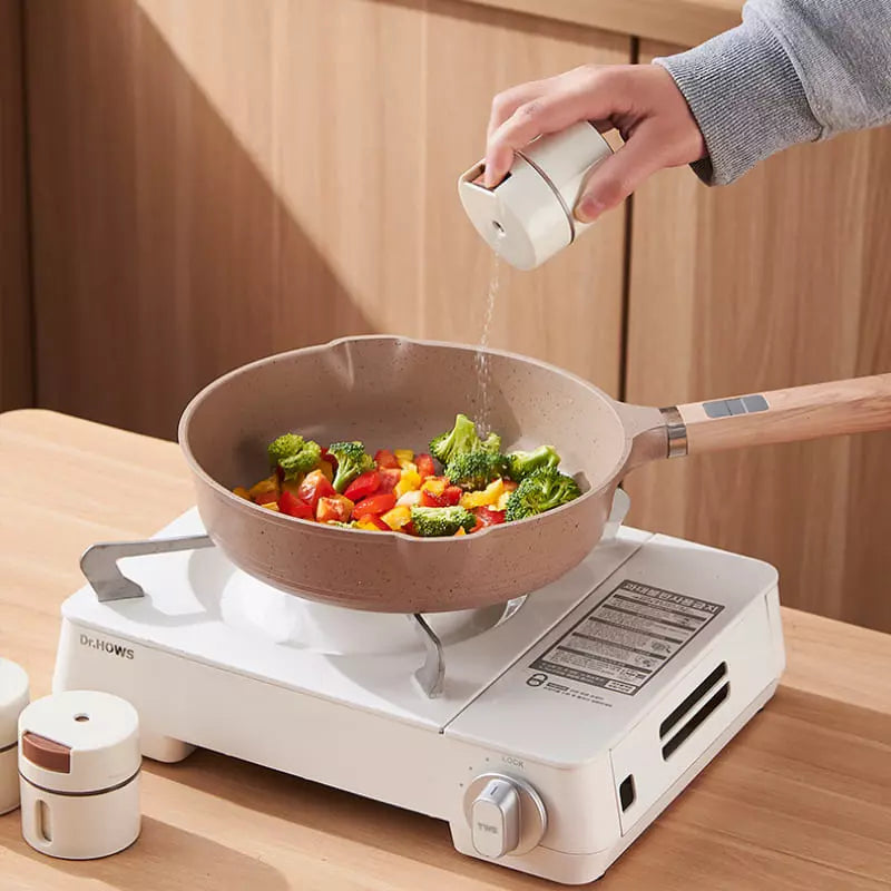 Kit 6 Porta Temperos e Condimentos de Parede Magnético com Dosador - Loja Sem Barreiras